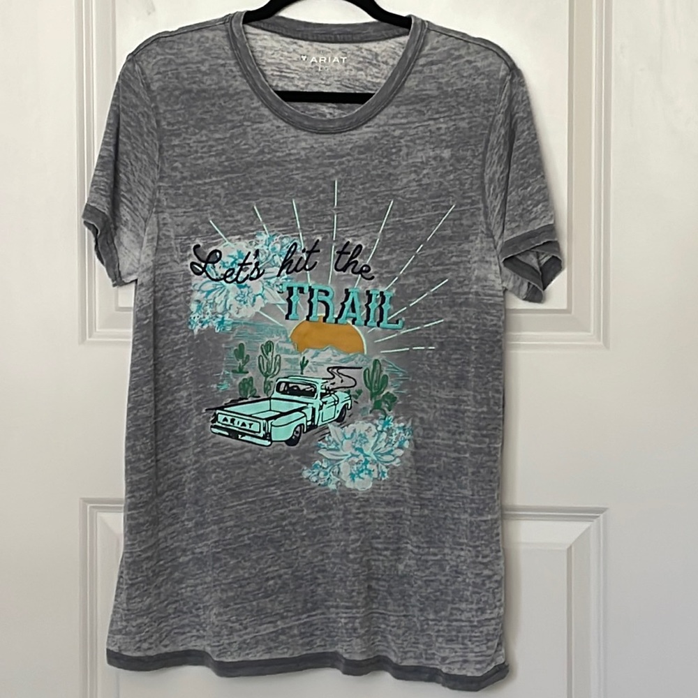 Ariat Let’s Hit The Trail Burnout Tee Large